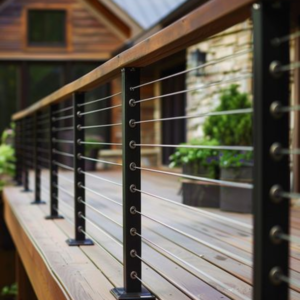 Metal Balcony Railing with Wire Rope