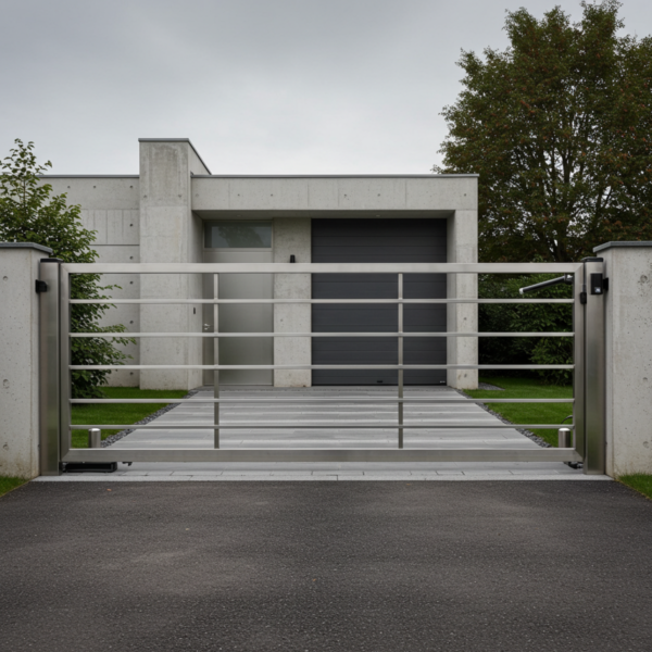 Metal Gate with Rectangular Spaces